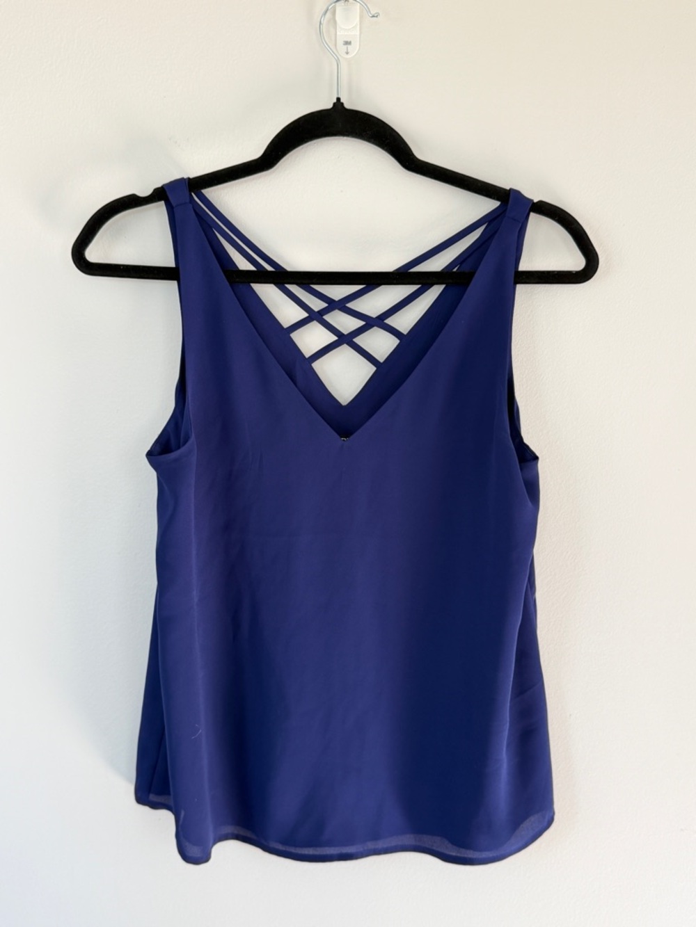 Express Strappy Back V-Neck Camisole - Navy